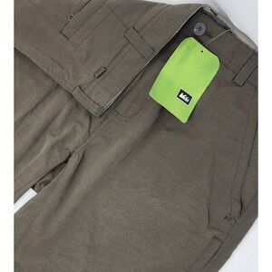 NEW REI‎ Adventures Shorts Men's 36 Green Outdoor Hiking Camping Nylon 5" NWT